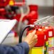Engineer checking Industrial fire control system,Fire Alarm controller, Fire notifier, Anti fire.System ready In the event of a fire.